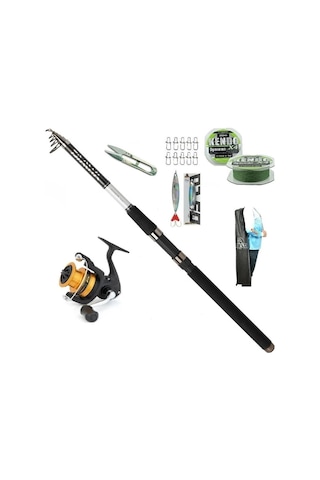Daiwa Sensor 240cm 10-40gr Fx C3000 Tele Spin Olta Takımı Seti