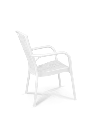 Luna Doğa Rattan Koltuk Beyaz