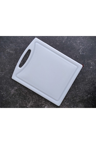 Polietilen Kesim Tahtası Beyaz 32,5 26,5 1 Cm Kırmızı