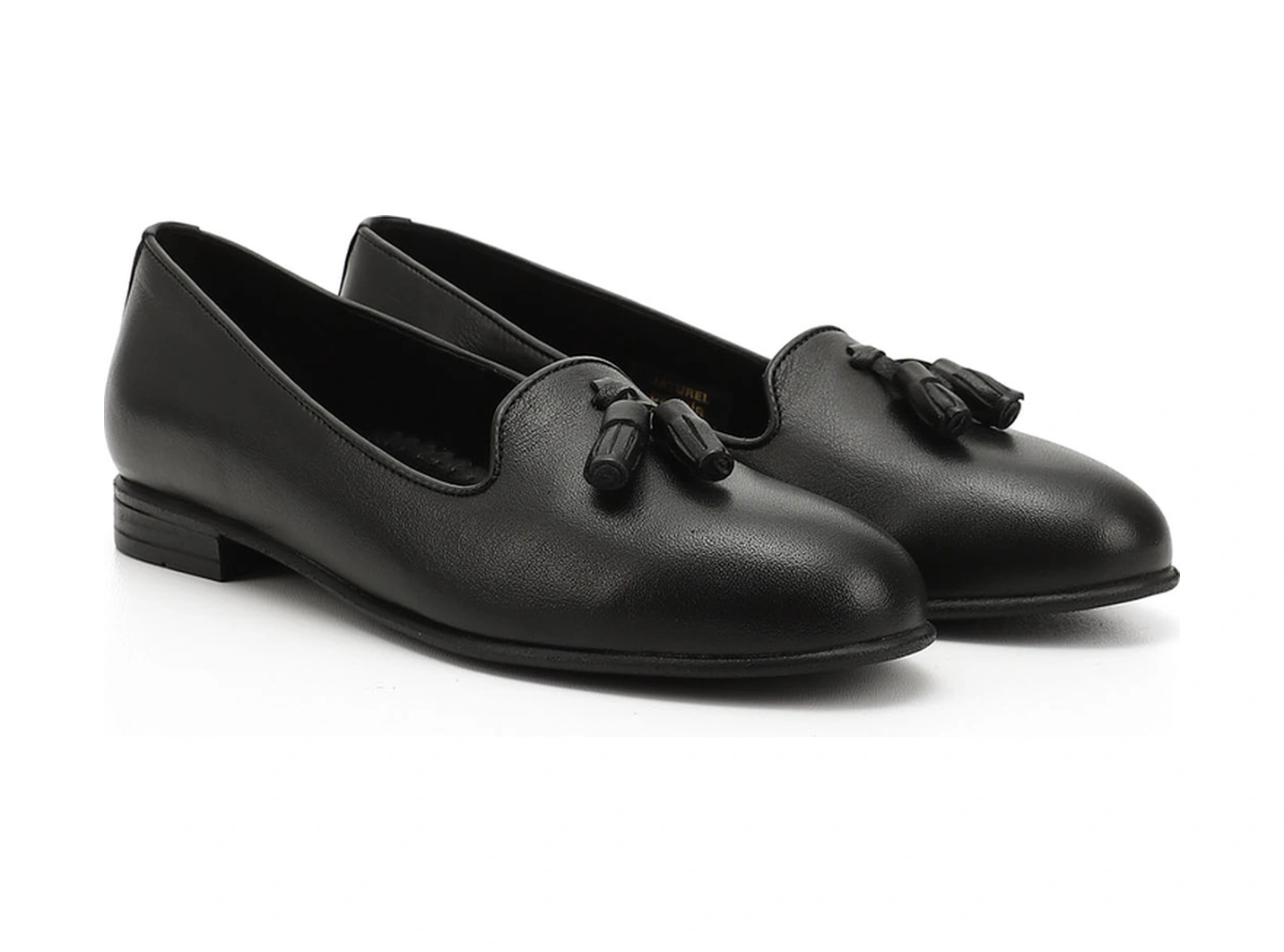 Gönderi R Kadın Siyah Hakiki Deri Püsküllü Babet Gdza13424160 Siyah