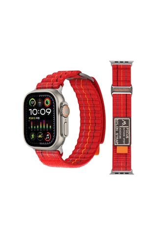 Wearfitpro Apple Uyumlu Watch Ultra 2, 3, 8, 9, 10 Focus Trail Loop Akıllı Saat Kordonu - Kayışı 45-49mm