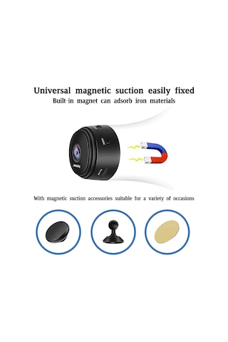 Moveevo Gizli Mini Wifi Güvenlik Kamerası 1080p Hd - Canlı İzleme, Hareket Algılama, İki Yönlü Ses, Gece Görüşü - Ev/ofis/iç-şehir Kullanıma Uygun