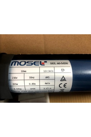 Mosel Sel60- 50 Nm Redüktörlü Panjur Motoru