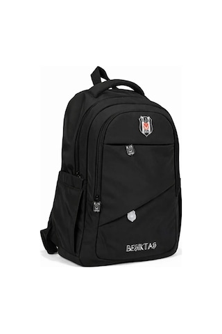 Me Çanta Beşiktaş Lisanslı Cep Detaylı Siyah Sırt Çantası