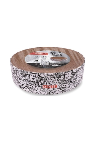 M-pets Urban Style Freestyle Karton Tırmalama Tahtası Siyah Beyaz 41x10 Cm 244-54024.01