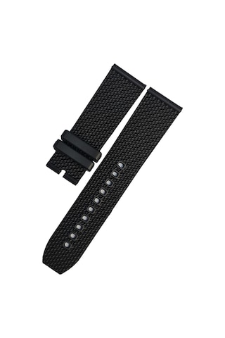Breitling Modeli 24mm Siyah Renk Silikon Saat Kordonu