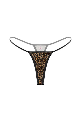 Büyük Beden Leopar Desenli Kadın Fantezi String 001