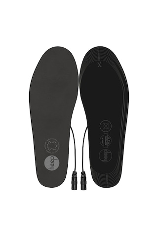 Elektrikli Taşınabilir Kablolu 35-45 Numara Deri Gri Isıtıcılı Ayakkabı Tabanlığı Gri