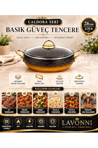 28 Cm Güveç Basık Tencere