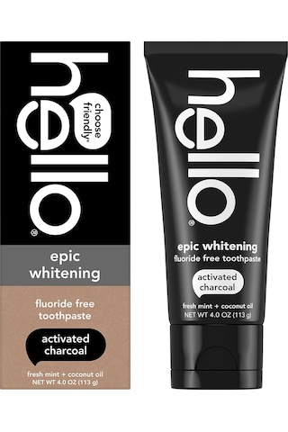 Hello Activated Charcoal Epic Whitening Florürsüz Diş Macunu 113gr Beyazlık
