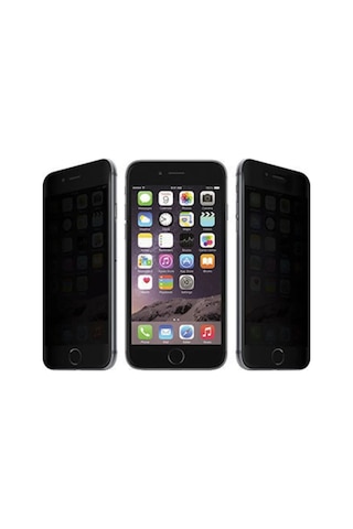 Apple Uyumlu iPhone 6 6s Siyah Privacy Hayalet Temperli Cam Ekran Koruyucu Anti Static Hd