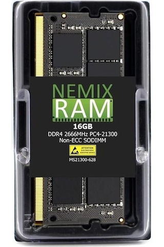 Nemıxram 16gb Ddr4 2666mhz Ecc Notebook Ram Value