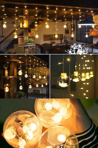 Buradanaldım 12 Toplu Animasyonlu Küre Perde Led 3 M