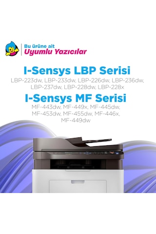 Canon Uyumlu Tonermax Crg-057 Uyumlu Toner 4'lü Set Çipli / Lbp223 / Lbp226 / Lbp228x / Mf443 / Mf445 / Mf446 / Mf449 / Mf453 / Mf455