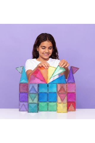 Connetix Glitter Castle Pack Manyetik Bloklar - 48 Parça