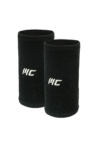 Musclecloth Training Uzun Havlu Bileklik 2'li Paket Siyah Siyah