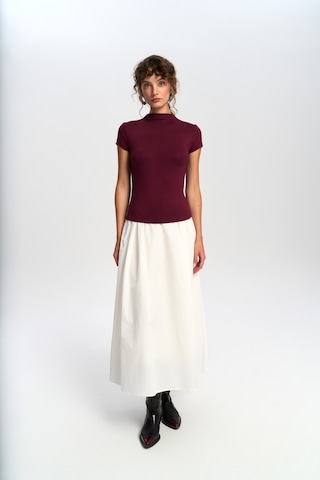 Mai Collection Mai Studios Co. Anvers Boğazlı Bordo Crop Bordo