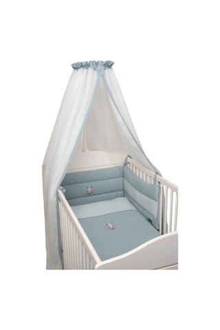 Lüks Fırfırlı Bebek Beşik Cibinlik Tülü Şık Ve Koruyucu Bebek Odası Cibinliği Mavi - 888187017 Lüks Fırfırlı Bebek Beşik Cibinlik Tülü Şık Ve Koruyucu Bebek Odası Cibinliği Mavi - 888187017
