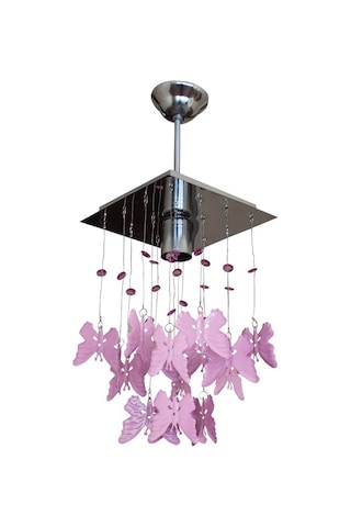 Kelebek Pembe Tekli Avize