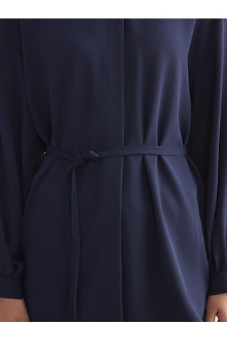Lcw Modest Lacivert Oversize Kadın Gömlek Tunik