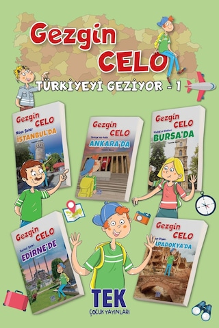 Gezgin Celo Türkiyeyi Geziyor-1 Macera Öykü Kitapları İlkokul 2. 3. 4. Sınıflar İçin - Meb Uyumlu