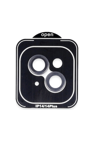 iPhone Uyumlu 14 Pvd Metal Kamera Lens - Siyah Diğer