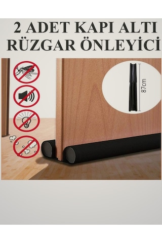 Rüzgar Kesici Ses Geçirmez Pencere Su Sızdırmaz Kapı Altı Rüzgar Önleyici 2 Adet 85cm