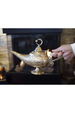 Alaaddin Sihirli Lamba Pirinç Gold Renk