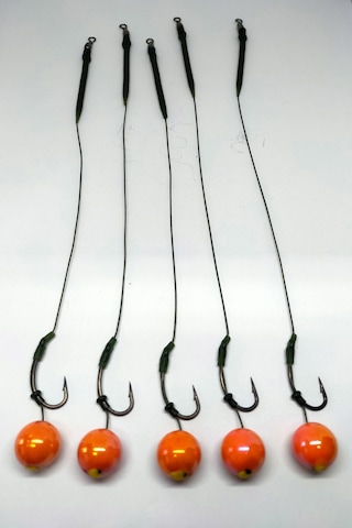 Sazan Avı 14 Mm Batan Janjan Boncuklu Hazır Rig Takımı 5 Li Set