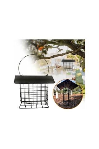 Yunboo Geniş Yemleme Açılıklı, Kuru Yem Saklama Korumalı, Taşınabilir Ve Temizlenebilir Retro Bakır Renkli Dış Mekan Kuş Yemleme Cihazı