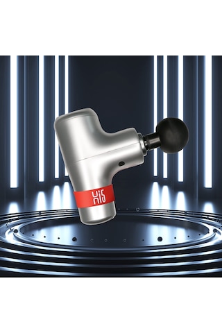 Hi5 Genel Titreşim Masajı Derin Doku Masaj Tabancası Spor Sonrası Kilo Vermek İçin Masaj Tabancası Boyun Omuz Sırt Rahatlama Sessiz Çalışma 4 Masaj Başlığı Kadife Çantalı Gümüş