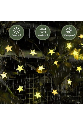 Tenfowee Güneş Enerjili Bahçe Ve Balkon Işıkları, 100 Led Su Geçirmez Şenlik Aydınlatma Seti Diğer