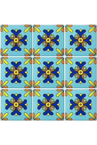 Can Seramik – 10x10 Cm. Cç-96 Kütahya Çini Karo 5'li 1 Paket