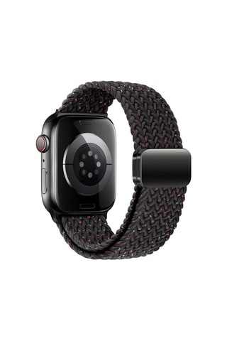 Apple Watch İle Uyumlu Metal Manyetik Tokalı Esnek Ve Konforlu Örgü Kordon Kullanımı Kolay Kayış