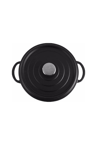 Porland Sapore Siyah Döküm Basık Tencere 28 Cm 04fst002573