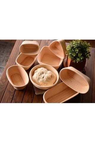 Bambum Puder Ekmek Mayalama Sepeti Yuvarlak 22 Cm Diğer