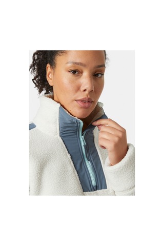 Helly Hansen Hha.49581 Hha.047 Imperıal Pıle Zıp Mavi Dik Yaka Normal Desenli Kadın Polar Sweatshırt Snow