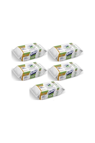 Solo Yüzey Temizlik Havlusu - 100 Yaprak Beyaz Sabun Ferahlığı 5'li Set