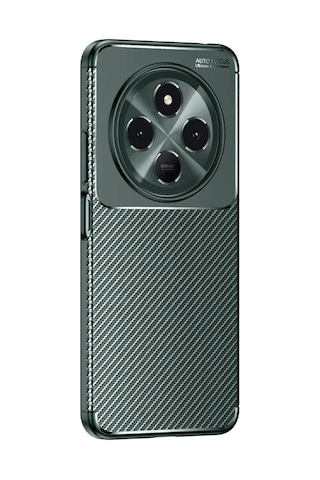 Uryport Tecno Spark 30c Kılıf Auto Focus Karbon Kapak - Koyu Yeşil