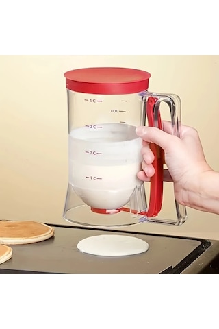 Willowhaven Kırmızı Pratik Hamur Ayırıcı Ve Ölçekli Fındık İle Pasta Yapım Aleti