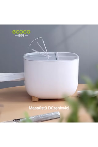 Ecoco Çok Amaçlı Bölmeli Peçetelik Ve Saklama Kutusu