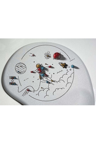 Uzay Tasarımlı Bilek Destekli Mouse Pad Mousepad