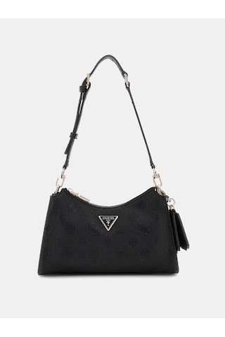 Guess Cresıdıa Top Zıp Shoulder Bag Deesa Logo Cnvrtble Pg934918 Siyah