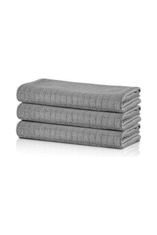 Mikrofiber Mutfak Temizlik Bezi - 3 Adet Set Açık Bej