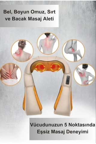 Qasul Ovmalı Asmalı Boyun Sırt Ve Vücut Masajı Güçlü Ovmalı Masaj Aleti Krem