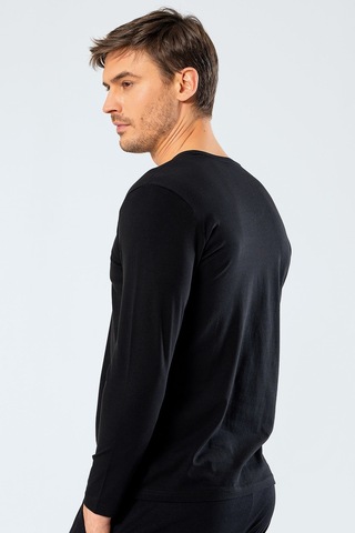 Cacharel Erkek V Yaka Uzun Kollu T-shirt 1334/siyah