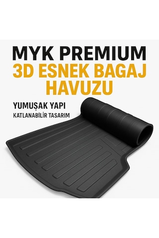 Hyundai Kona Elektrikli 2024 Sonrası Myk 3d Premium Yumuşak Bagaj Havuzu