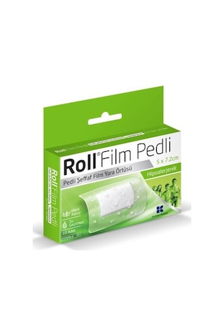 Roll-N-Go Roll Film Pedli 5X7.2 Cm 10Lu Steril Yara Örtüsü Su Geçirmez