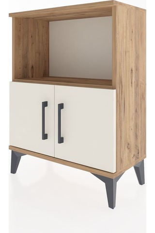 Arges Komodin Tek Raflı Tek Çekmeceli 60x30x80 Çam-aytaşı Çam