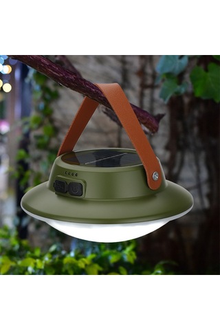 Jian Fan Taşındır Kanca Güneşkamp Lambası Acil Su Geçirmez Lamba-siyah Siyah